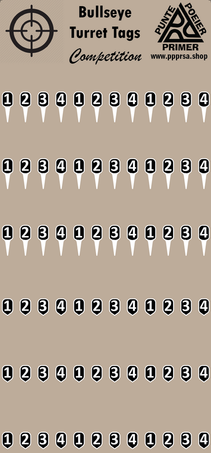 Bullseye Turret Tags